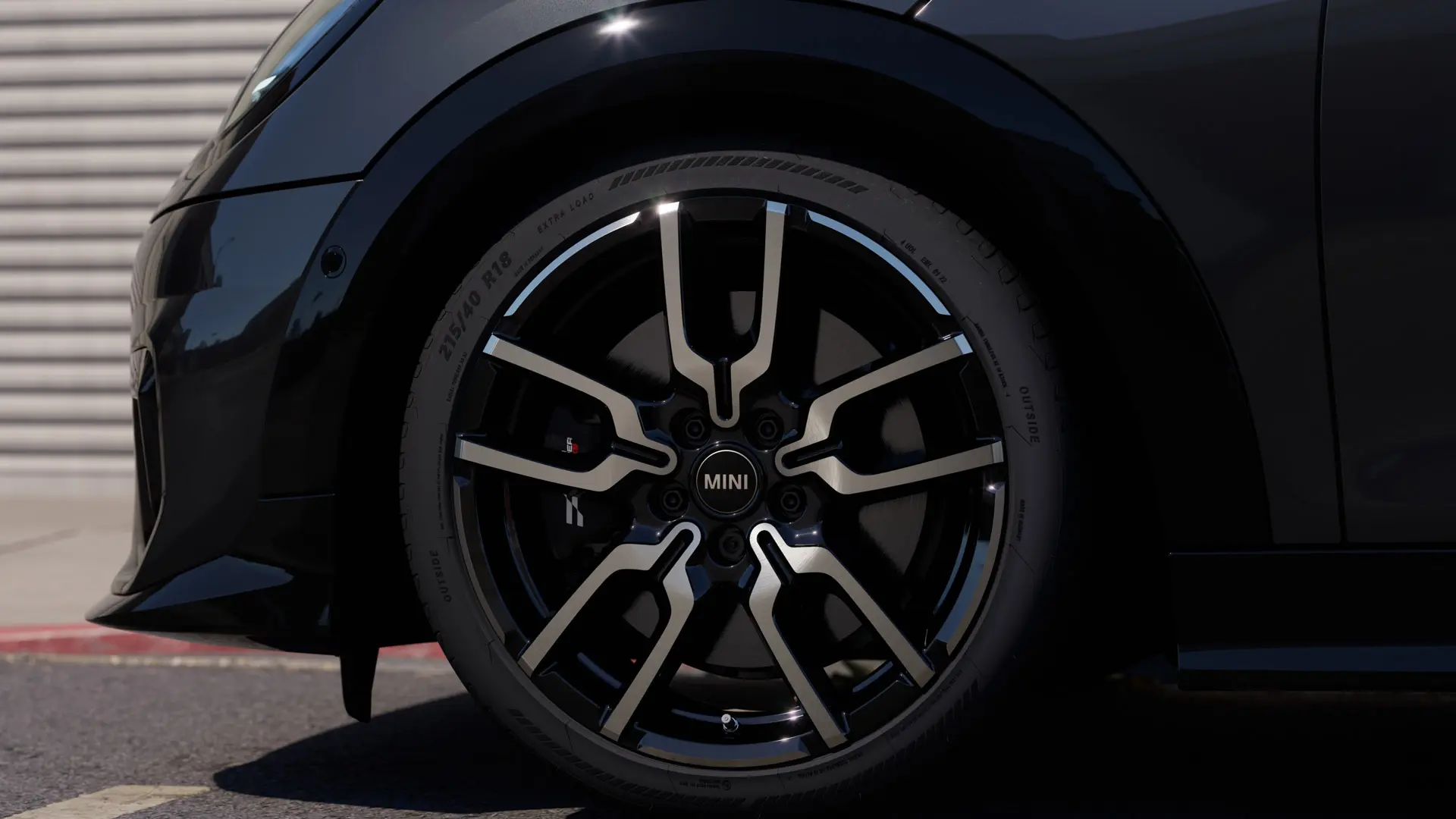 Standard MINI lettmetallfelg.