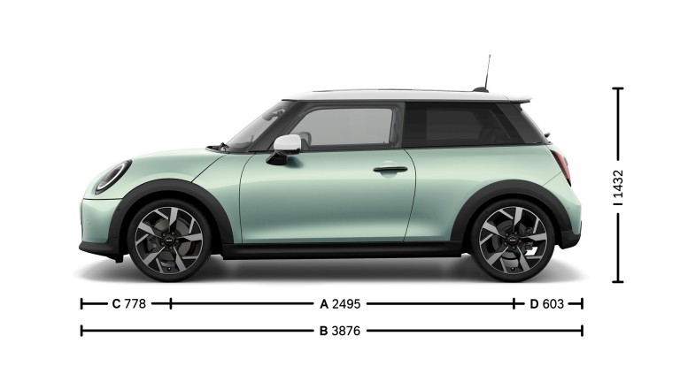 MINI Cooper 3-dører – dimensjoner – introduksjonsbilde