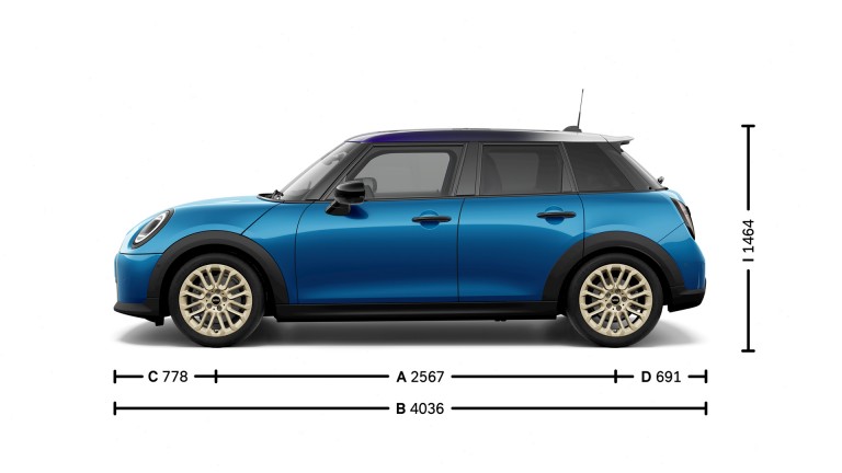 MINI Cooper 5-dører – dimensjoner – introduksjonsbilde